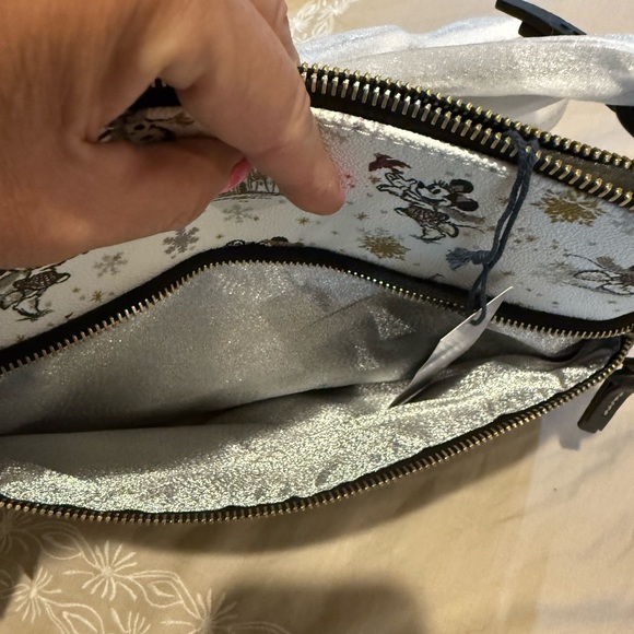 Dooney & Bourke White and Black Holiday Crossbody - Picture 5 of 5